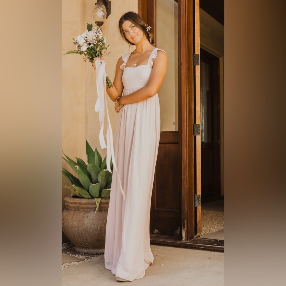 MUMU June Maxi Dress in Dusty Blush